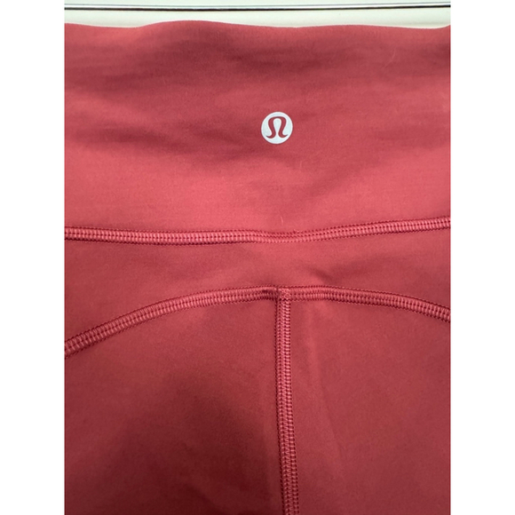 Women's Lululemon Leggings Size 4 Red - Picture 5 of 6